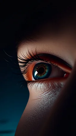 eye in the sky Looking at you background is black,