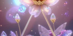 crystal subtle flower in a galactic ambiance beautiful fairy, transparent, delicate colors, in the foreground, full of details, smooth，soft light atmosphere, light effect，vaporwave colorful, concept art, smooth, extremely sharp detail, finely tuned detail, ultra high definition, 8 k, unreal engine 5, ultra sharp focus