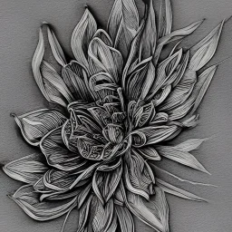 black paper fine line drawings of flowers, intricate, highly detailed, black paper, monochrome, black, dark, filigree
