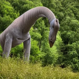 brachiosaurus eating leaves