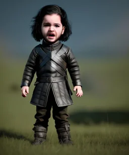 Jon snow toddler, full body, angry, dragon, dramatic lighting, hyper realistic