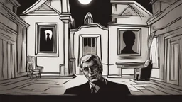 صورة ملفك الشخصي تظهر بمشهد مرعب وغامض، مع ظلال مظلمة وإضاءة غير متوقعة تبرز تفاصيل مخيفة، مما يثير القشعريرة والخوف لدى الناظرين.