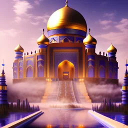 Middle Eastern palace ! oriental background | god rays | intricate | elegant | realistic | highly detailed | illustration | depth of field, luminosity, ultra sharp focus, ultra high definition