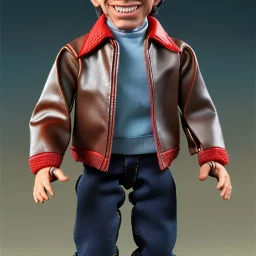 wide view Fonzie toy Action figure doll 1977 realistic (thumbs-up)