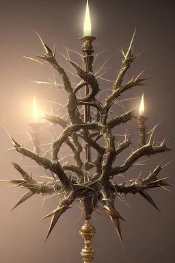 crown of thorns, crown, black background, cinematic lighting, 4k resolution, smooth details.