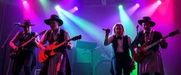 amish punk vampires on stage
