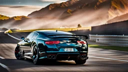 Bentley Muscle Car Modern Design , REAR view, perfect model, perfect details, perfect everything,desktop wallpaper, 4K, Cinematic