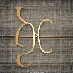 A beautiful monogram and 3D logo of the letters R and H with slab serifs font, with full details, full HD, 4K, 8K,