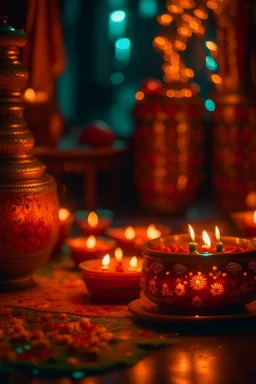 cinematic photo of a stunning Diwali
