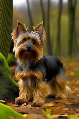 Make me a picture of an australian silky terrier