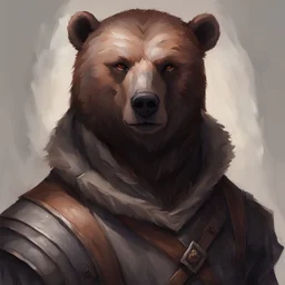 dnd, portrait of bear-human