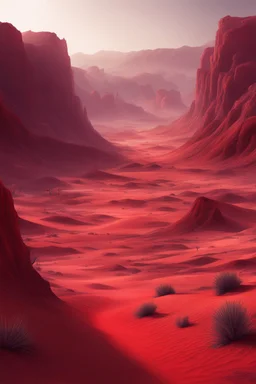 a red blooded desert valley