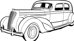 car without color for coloring