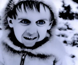 ice covered evil jack Torrence as a toddler