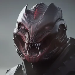 evil Predator in Fight armor with knifes , 8k resolution concept art portrait