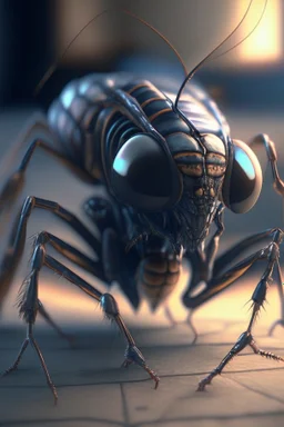 Alien bug,8k,unreal engine, very detailed, realistic, cinema 4D