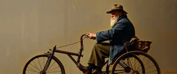 master oil painting by Rembrandt, trike man