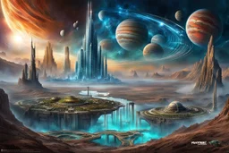 The most amazing scene ever created. Fantasy art, Sci-Fi themes. Technological utopia. Another Planet. Timeless dimensions. Energy radiating everywhere. a Masterpeiece