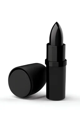 Black matte lipstick object