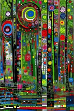 Everyone knows that paintings contain worlds you can fall into; Abstract Art; Hundertwasser