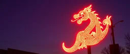 neo dot sign with a dragons way to reveal the Commercial threat of the day
