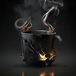 smoky metal cup