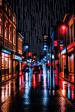 I'm in town on a rainy night