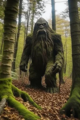 terrifying giant hiding in the woods