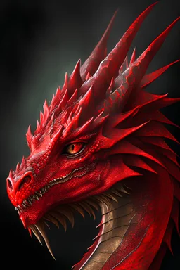 Half red dragon