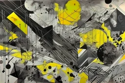 ink and paint of holo sizzle, arafed nonsense contradicting in liminal space, double negative vibe, unnerving vibe, whimisical influence, grotesque vibe, ink and tint leak, minimal, brutalist, Aztec, drab and gray and yellow