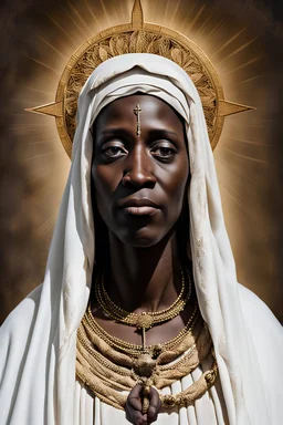 The REAL face Mary - the mother of NIGGER Jesus