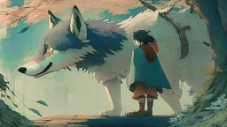 studio ghibli, wolf