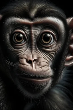 Portrait of a Scary monkey