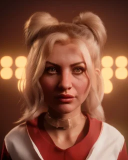 waitress woman with muppet head, real photo, concept art, retro style, smooth, unreal engine 5, god lights, ray tracing, RTX, lumen lighting, ultra detail, volumetric lighting, 3d.