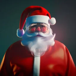 Drone kullanan noel baba, octane render 8k