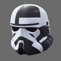 Futuristic helmet, style stormtrooper