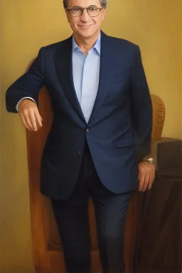 Extremely rich liberal guy portrait