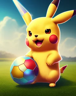 Pikachu, highly detailed, hyper-detailed, beautifully color-coded, insane details, intricate details, beautifully color graded, Cinematic, Color Grading, Editorial Photography, Depth of Field, DOF, Tilt Blur, White Balance, 32k, Super-Resolution, Megapixel, ProPhoto RGB, VR, Half rear Lighting, Backlight, non photorealistic rendering