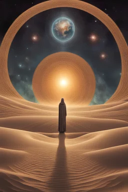 cosmic humanism as a philosophy and religion. all the of the universe is interconnected with its living beings. ascension to higher dimensions. realistic. symbolic. dune