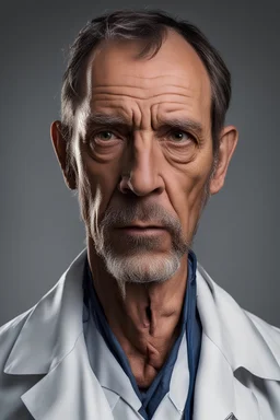 A doctor with a haggard look
