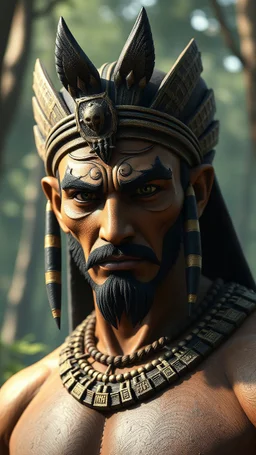 Ghibli movie. gerhart, guweiz. portrait of a handsome Giant Egyptian man, dynamic pose, galactic creature, forest background, fantasy, ghibli. using natural light to highlight weathered textures. with an emphasis on expression and mood. bokeh, Ultra-detailed Quality 3D, 3d render octane, Unreal engine 5 effects, VFX, Isometric, Made in blender, 8k sharp focus, cinematic, ultrahd, highly detailed, ultra photorealism fantasy