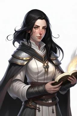 Female twilight cleric with black hair