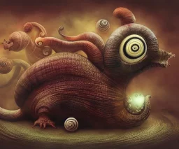 snail, monster, cgi, angry, by akihito yoshida and alex grey and alexander jansson