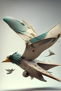 A plane designed from a bird