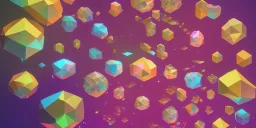 3D colorful geometric installation, simplistic, studio lighting, C4D, 16k, Behance, Artstation, centered, top down camera, vibrant