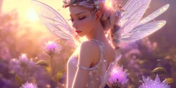 crystal subtle flower in a galactic ambiance beautiful fairy, transparent, delicate colors, in the foreground, full of details, smooth，soft light atmosphere, light effect，vaporwave colorful, concept art, smooth, extremely sharp detail, finely tuned detail, ultra high definition, 8 k, unreal engine 5, ultra sharp focus