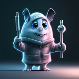 Concept art of Little dumbell wearing a hoodie (Pixar art style)++, highly detailed, digital painting, art stations, concept art, smooth, unreal engine 5, god rays, ray tracing, RTX, nanite polygons, lumen lighting, ultra detail, volumetric lighting, 3d, detailed anime, finely drawn, high definition, high resolution, cartoon [ animation, cartoon, drawing, painting, low res, cropped, watermark, jpeg artifacts, low quality, normal quality, bad anatomy, text error, worst quality, blurry thousa