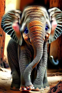 Cute baby elephant