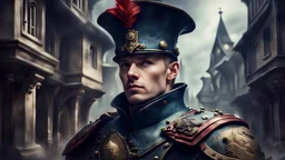 fantasy portrait of an incorporeal town guardsman