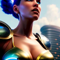 pixar movie still portrait photo of big tits woman : : as hero catgirl cyborg woman by pixar : : by greg rutkowski, wlop, rossdraws, artgerm, weta, marvel, rave girl, leeloo, unreal engine, glossy skin, pearlescent, wet, bright morning, anime, sci - fi, maxim magazine cover ----- Negative: extra legs, extra arms, poorly drawn hands, poorly drawn feet, fat, disfigured, out of frame, bad hands, bad art, deformed